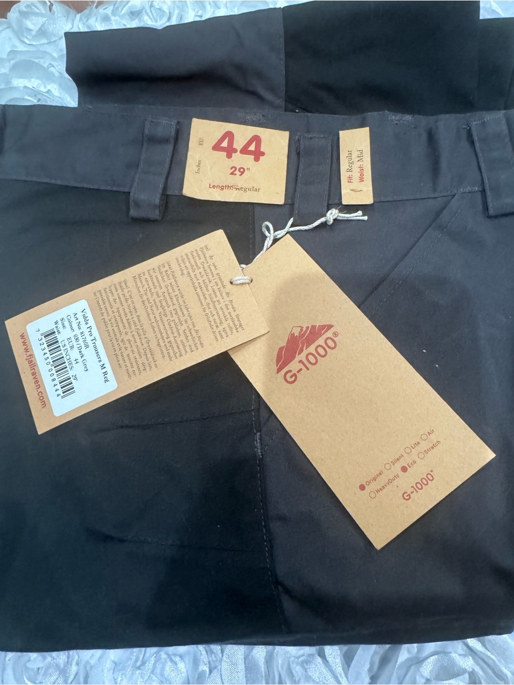 NWT Fjällräven Vidda Pro Trousers Mens Size 29 Hiking Cargo Pants - G-1000 - Picture 3 of 11